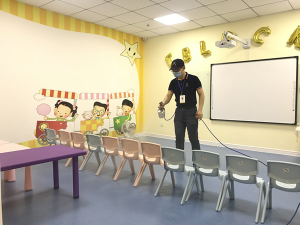 易贝乐少儿英语培训中心大型甲醛治理.菌霉防控项目