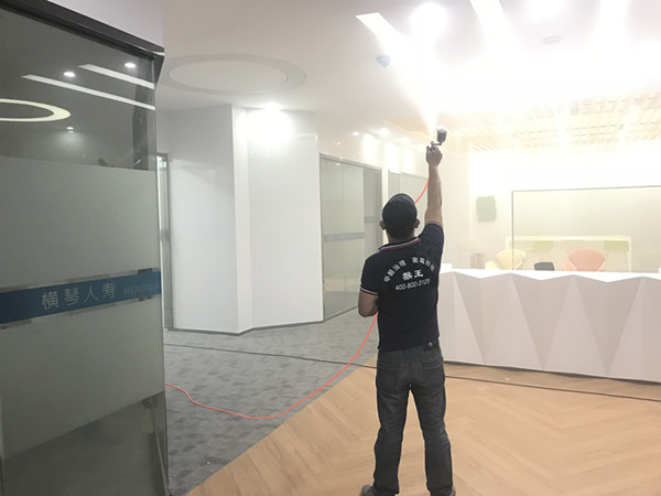横琴人寿保险办公楼大型甲醛治理.菌霉防控项目