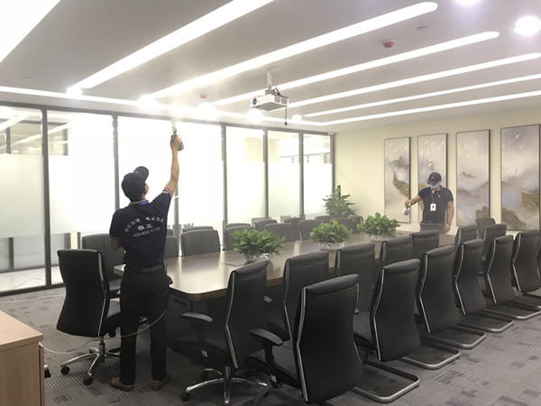 浙商银行办公楼大型甲醛治理.菌霉防控项目