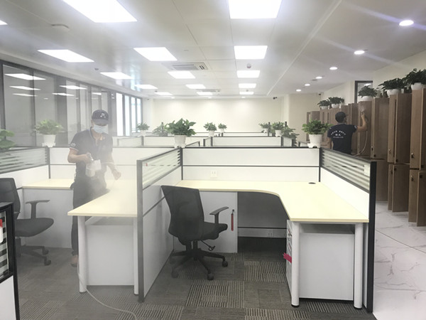 浙商银行办公楼大型甲醛治理.菌霉防控项目