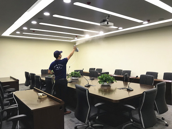 长安镇人民政府办公楼大型甲醛治理.菌霉防控项目