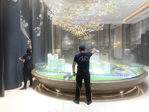 信泰集团中国黄金小镇产业城营销中心大型甲醛治理.菌霉防控项目