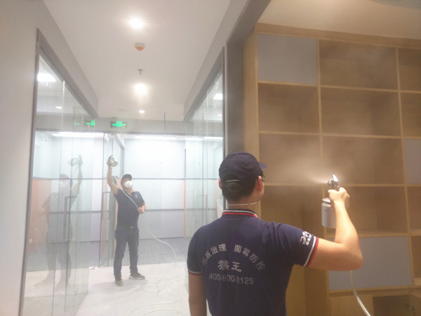 美联英语教育集团大型甲醛治理.菌霉防控工程