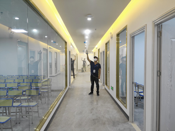 依谋教育集团大型甲醛治理.装修除味工程