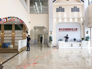 洪梅宏爱国际幼儿园大型甲醛治理.装修除味工程