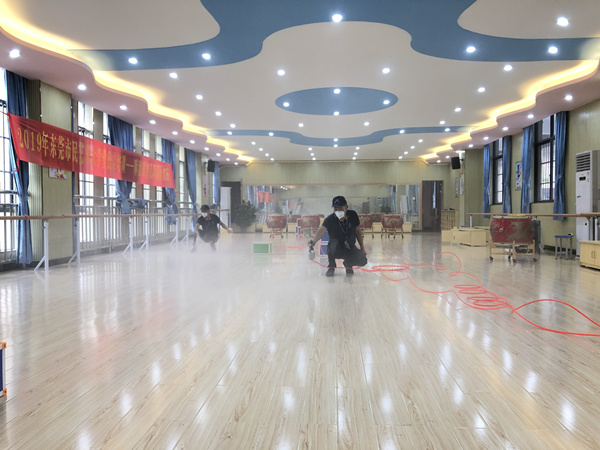 麻涌大步小学大型甲醛治理.装修除味工程