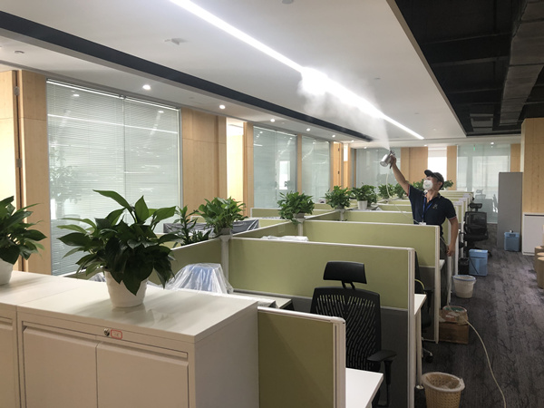 天安数码城地产集团大型甲醛治理.装修除味工程