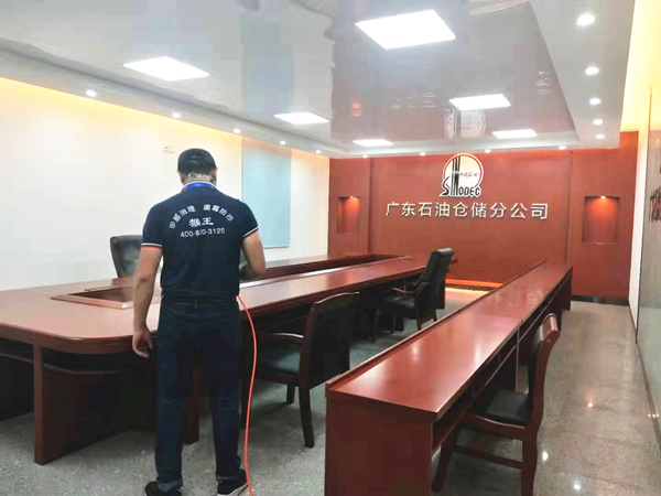 中国石油广东总部大型甲醛治理.装修除味工程