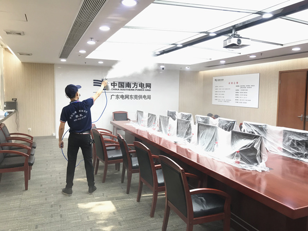 南方电网东莞供电局总部大型甲醛治理.装修除味工程