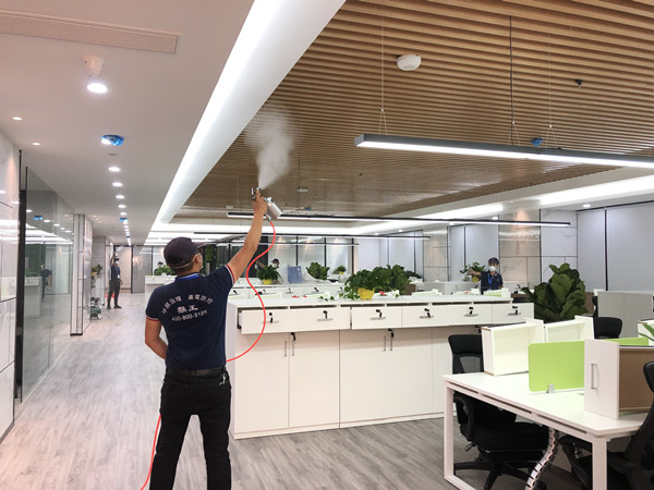 中国市政工程院东莞分院大型甲醛治理.装修除味工程