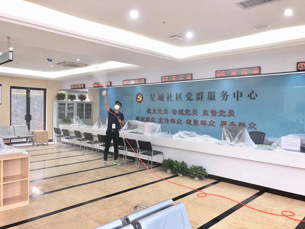 星城社区党群服务中心大型甲醛治理.装修除味工程