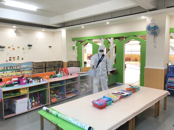 箐箐幼儿园大型防疫消毒工程