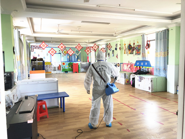 新谷涌幼儿园大型防疫消毒工程